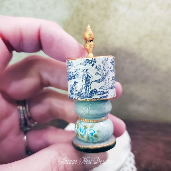 Wooden Lamp No.1 Dollhouse Miniature Handmade image 6