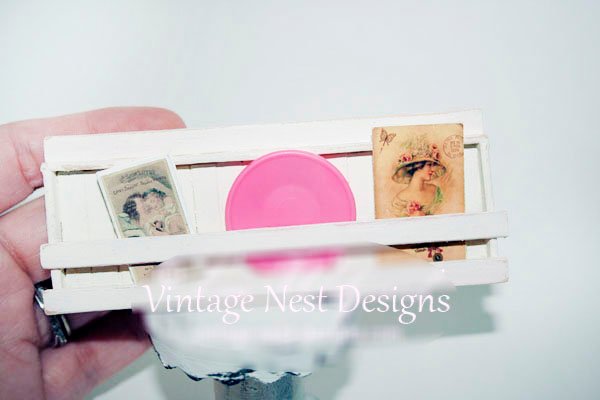 Farm Plate Rack No.1 Dollhouse Miniature Handmade image 1