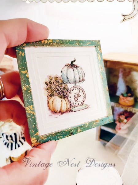 Pumpkins on a Scale No.1:4 Dollhouse Miniature Handmade image 2