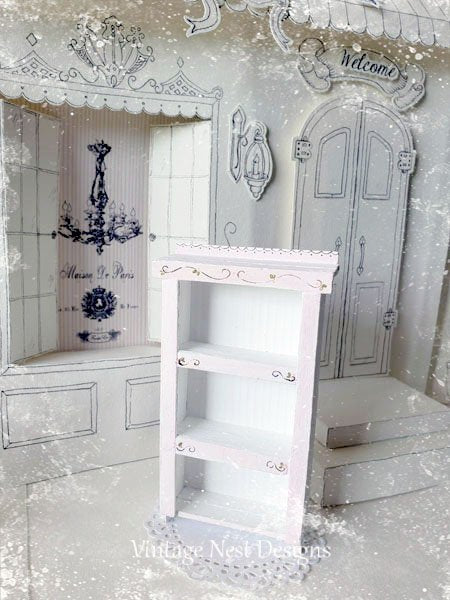 Cabinet No.37 Dollhouse Miniature Handmade Diorama Room Shadow Box image 5