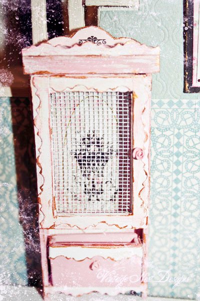 Cabinet No.2 Dollhouse Miniature Handmade image 0