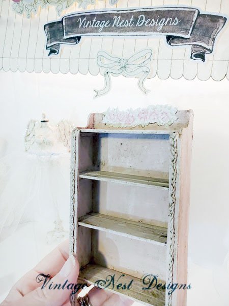 Wooden Cabinet No.88 Dollhouse Miniature Handmade image 6