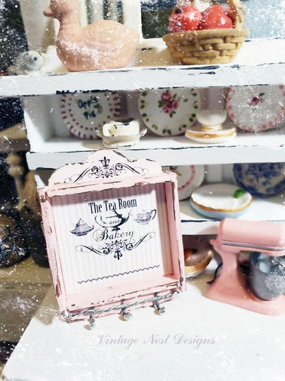 Cabinet Shelf No.59 Dollhouse Miniature Handmade image 2