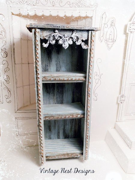 Old Heirloom Cabinet No.62 Dollhouse Miniature Handmade image 13