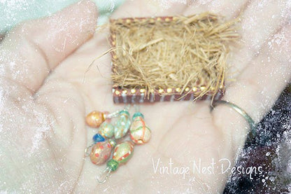Mini Christmas Bulbs No.1 Dollhouse Miniature Handmade image 2