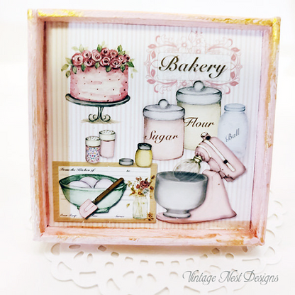 Bakery Pink Mixer No.1:1 Dollhouse Miniature Handmade image 3
