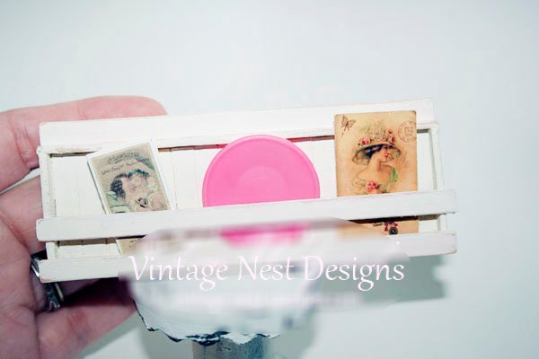 Farm Plate Rack No.1 Dollhouse Miniature Handmade image 3