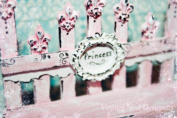 Shabby Princess Bench No.1 Dollhouse Miniature Handmade image 3