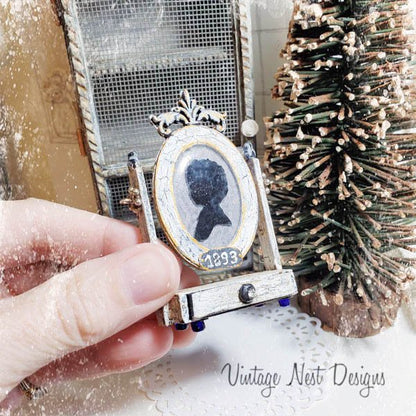 Vintage Child Silhouette No.1 Handmade Dollhouse Miniature image 5