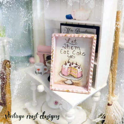 Let Them Eat Cake No.2:2 Dollhouse Miniature Handmade image 5