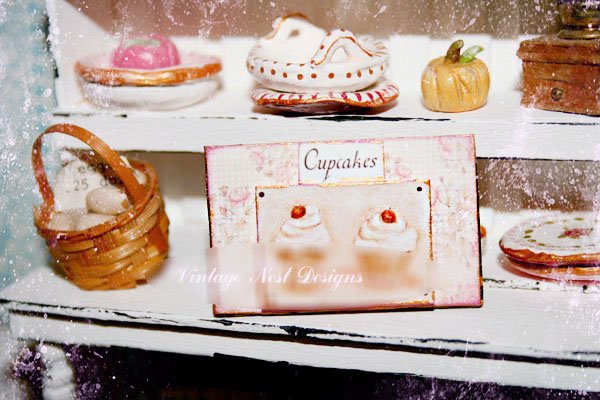 Le Treats No.1:2 Dollhouse Miniature Handmade Framed Art image 3