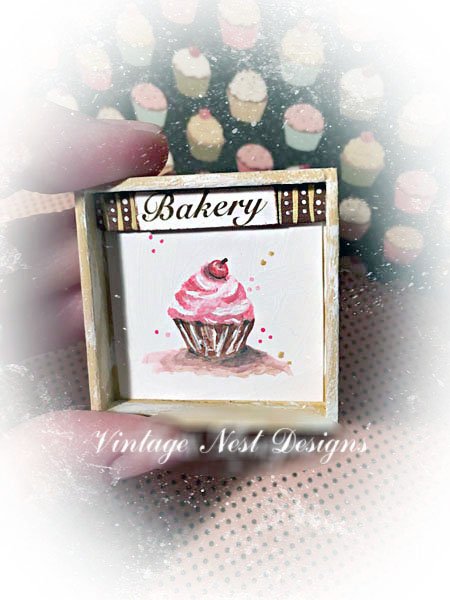 Cupcake No.37 Dollhouse Miniature Handmade image 0