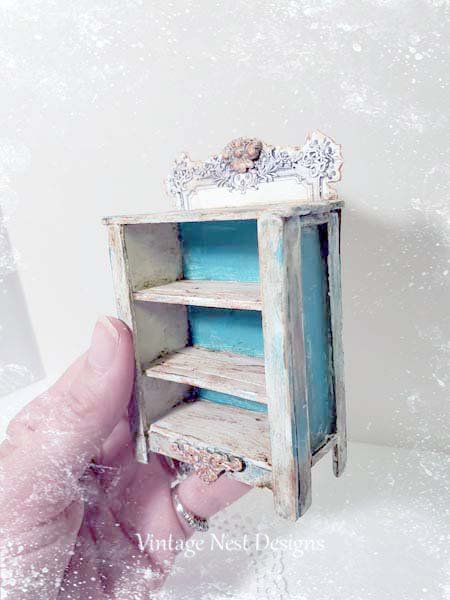 Cabinet No.50 Dollhouse Miniature Handmade Diorama Room Shadow Box image 3