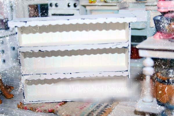 Table & Shelf No.1 Dollhouse Miniature Handmade image 5