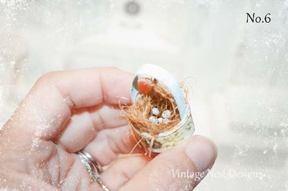 Bird Nest Baskets No.6 Handmade Miniature image 3