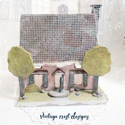 Shabby Pink Dollhouse No.3 Handmade Miniature image 4