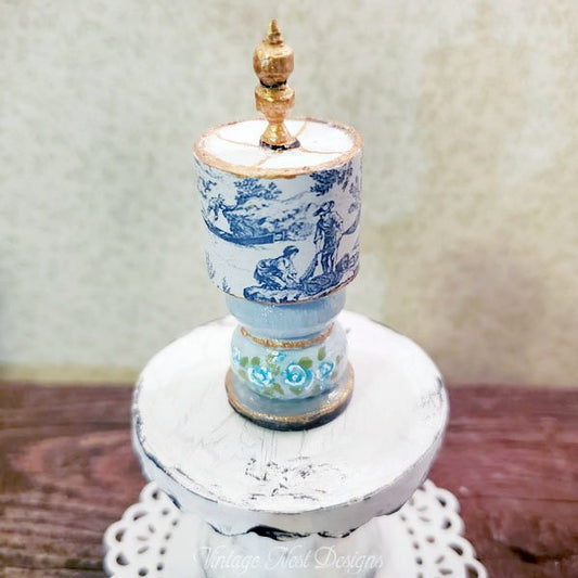 Wooden Lamp No.1 Dollhouse Miniature Handmade image 0