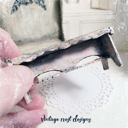 Bench No.8 Dollhouse Miniature Handmade image 1