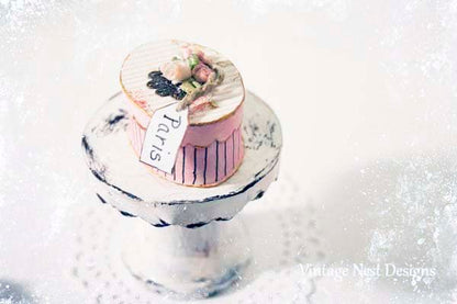 Hat-Band Box No.44 Dollhouse Miniature Handmade for Dolls image 3