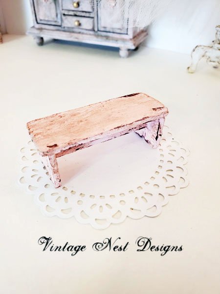 Bench No.12 Dollhouse Miniature Handmade image 0