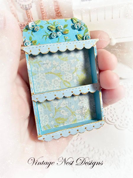 Cabinet Shelf No.111 Dollhouse Miniature Handmade Wooden image 3