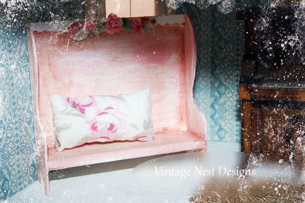 Bench No.2 Dollhouse Miniature Handmade image 2