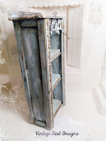 Old Heirloom Cabinet No.62 Dollhouse Miniature Handmade image 8