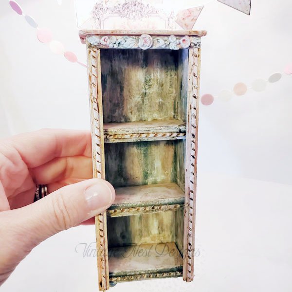 Old Heirloom Cabinet No.75 Dollhouse Miniature Handmade image 2