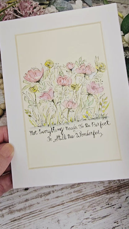 Florals No.8 Original Watercolor Painting