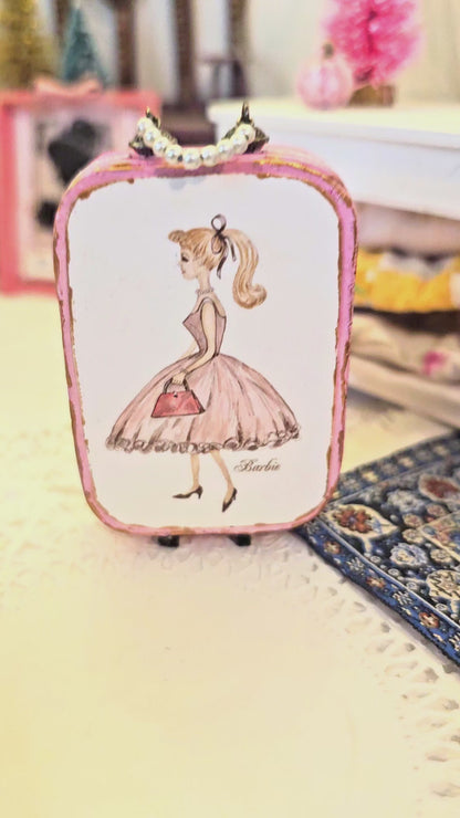 Barbie Suitcase No.5:2 Dollhouse Miniature Handmade