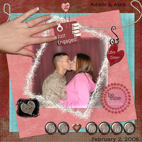 Digital Scrapbooking Love Grows Quick Page No.1 Instant Download