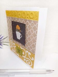 Friends Card No.1 Greeting Blank Inside Handmade One of a Kind