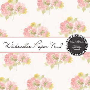 Watercolor Paper No.2 Digital Print Illustration Scrapbooking