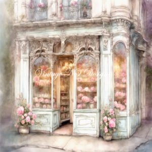 French Store No.5 Digital Print Illustration