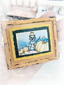 Candy Corn Kitty No.1:4 Dollhouse Miniature