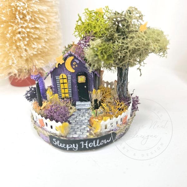 Putz Halloween House Miniature No.47 Handmade