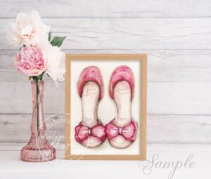 Shoes No.2 Digital Print Watercolor Painting
